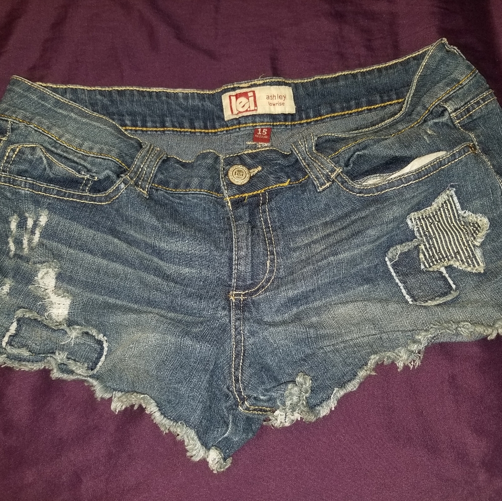 L.E.I. Ashley low rise short/pant bundle